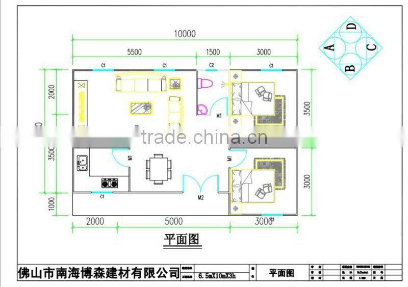 Prefabricated Construction Modern Prefab Steel Structure Villa