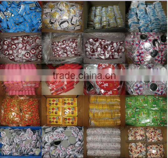 cheap small hand mirrorr with metal ring for makeup