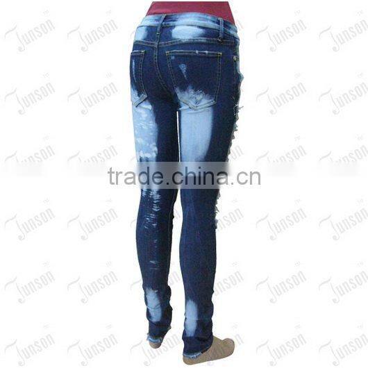 Lady's denim jeans