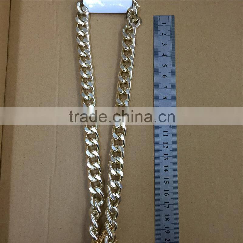 Simple necklace,cheap necklace.cheap big chain with cut.gold necklace.