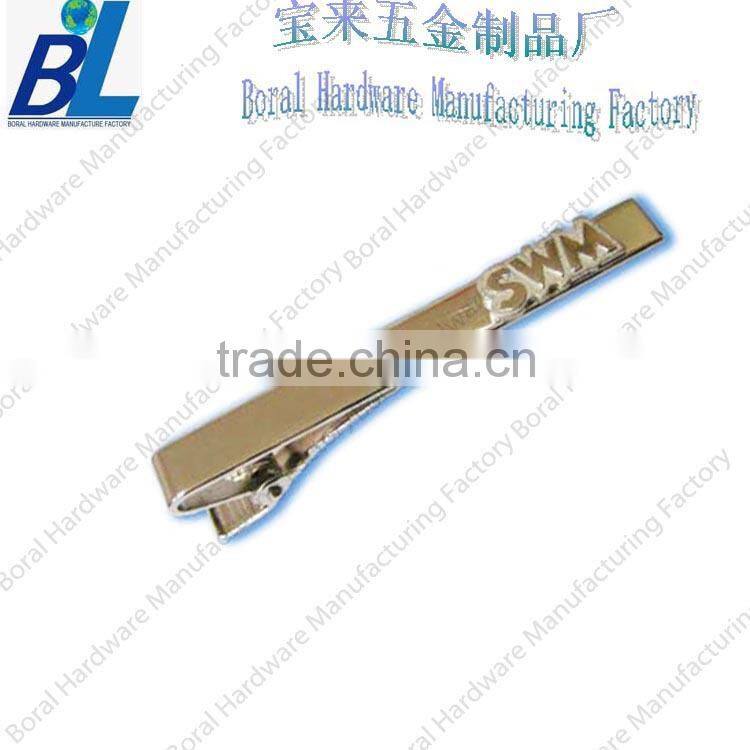 Popular polished blank metal tie clips and scarf clip