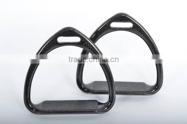 Free shipping! load 500kg Carbon Fiber wholesale horse tack super strong carbon horse stirrups
