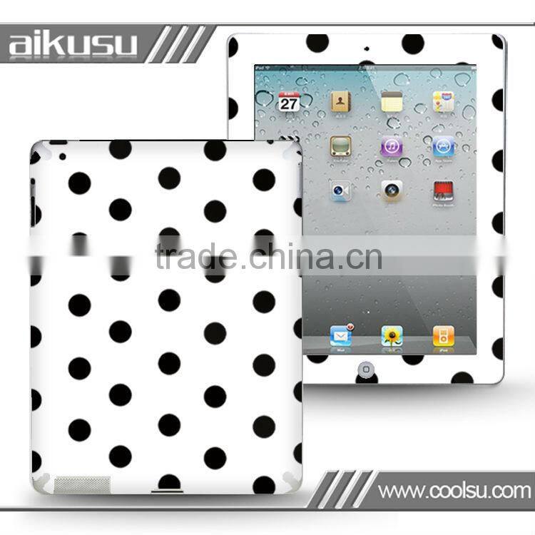 fresh wave point design !!! decorative laptop skin sticker with anti-radiation and waterproof