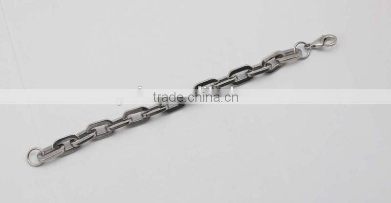 Silver Fashion 316L Stainless Steel Curb Chain Bracelet