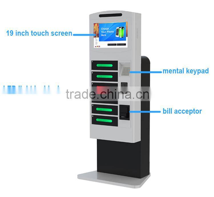 Leading Cell Phone Charging Locker Manufacturer Cell Phone Charger/Mobile phone charging kiosk for iPhone APC-06B