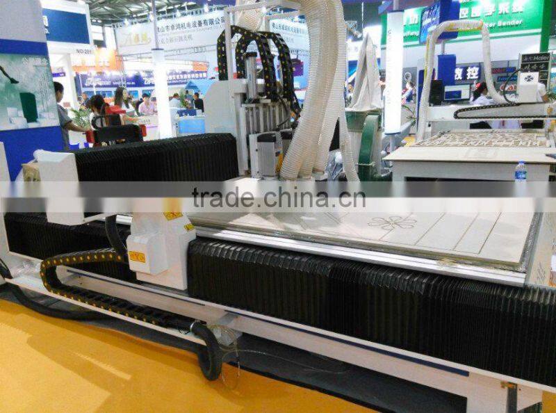 ATC 1300mm*2500mm CNC Router for small business three process cabinet door cnc woodworking equipment price