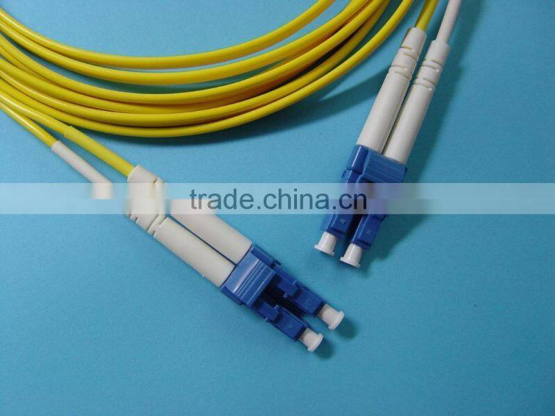 from China factory LC/APC single mode duplex 50/125um patch cord for huawei fiber optical use