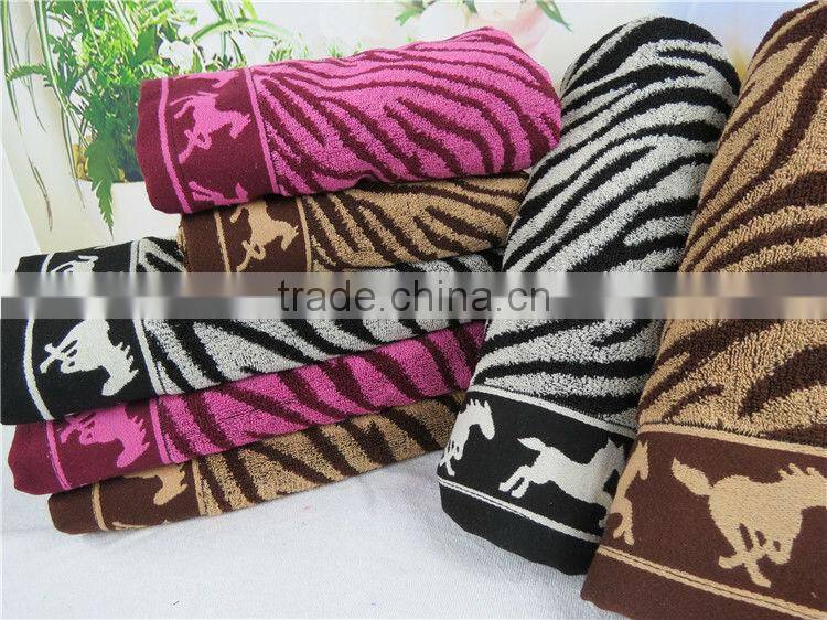 Factory Sale Directly Supply Supermarket Quality Black and White animal print bathroom zebra towel