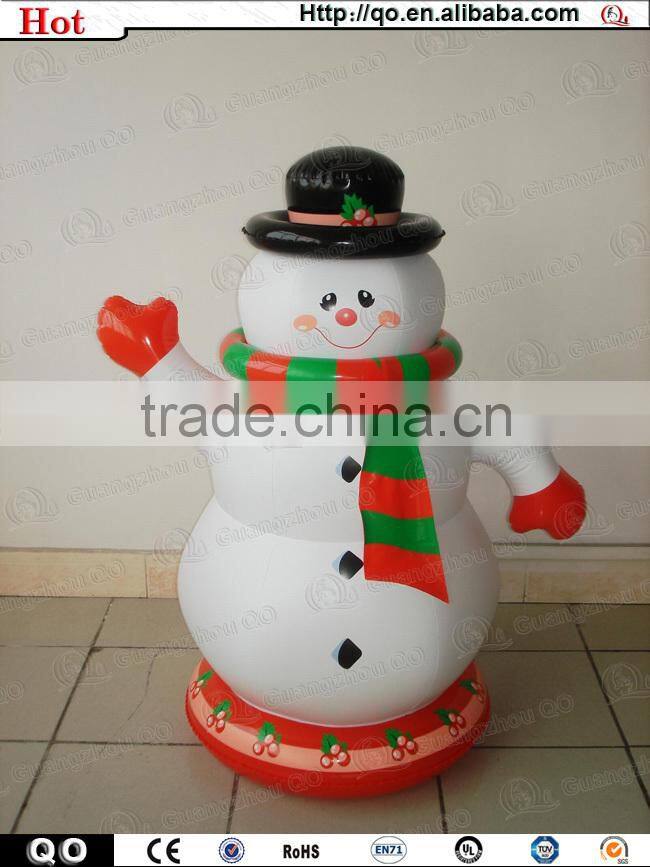 Popular lovely PVC decoration toy inflatable snowman in low price