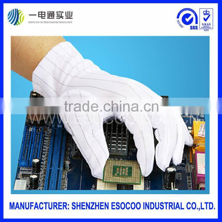 cleanroom ESD cloth gloves