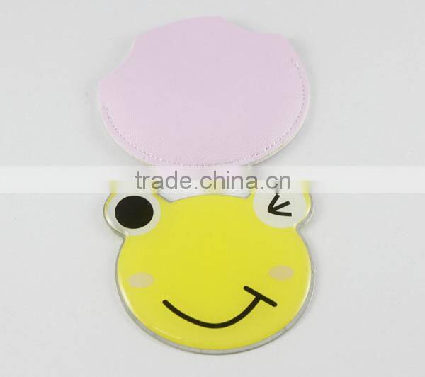 non-breakable gift metal mirror plain metal mirror wallet sized