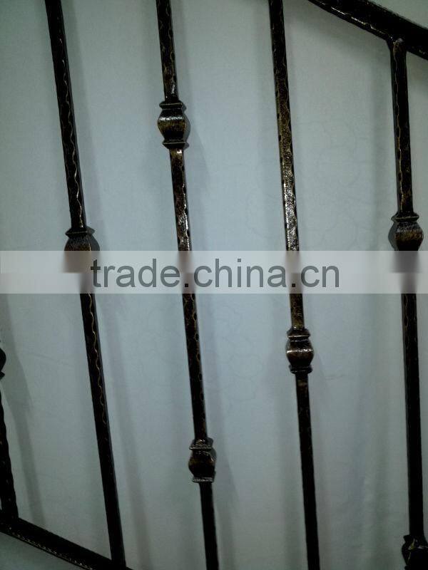 2014 Top-selling interior wrought iron stair handrail