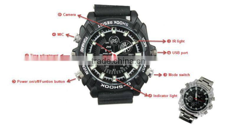 JVE-3105G IR waterproof watch camera IR night vision camera