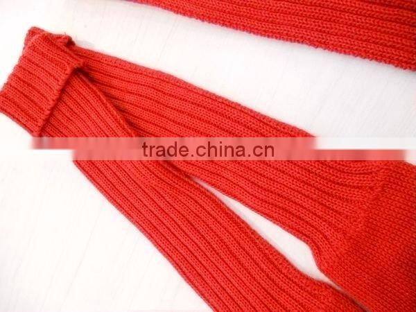 fashion acrylic gloves scarf set