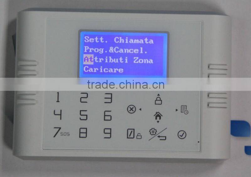 Advanced GSM sistema ALRM & Italy market suitable GSM+PSTN home alarm