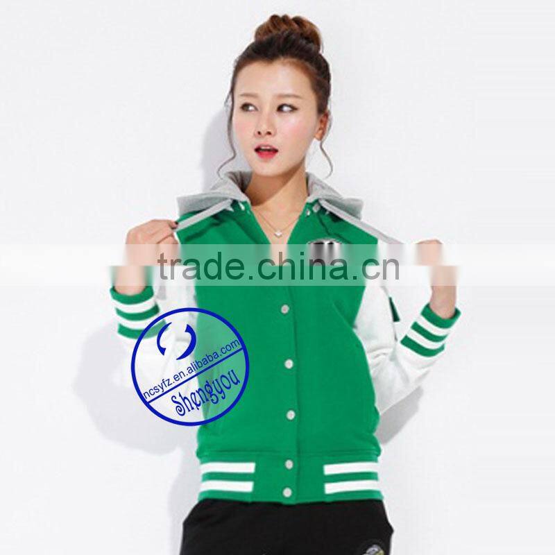 2015 new style baseball&softball wear, baseball jacket hoodie, custom college hoodies