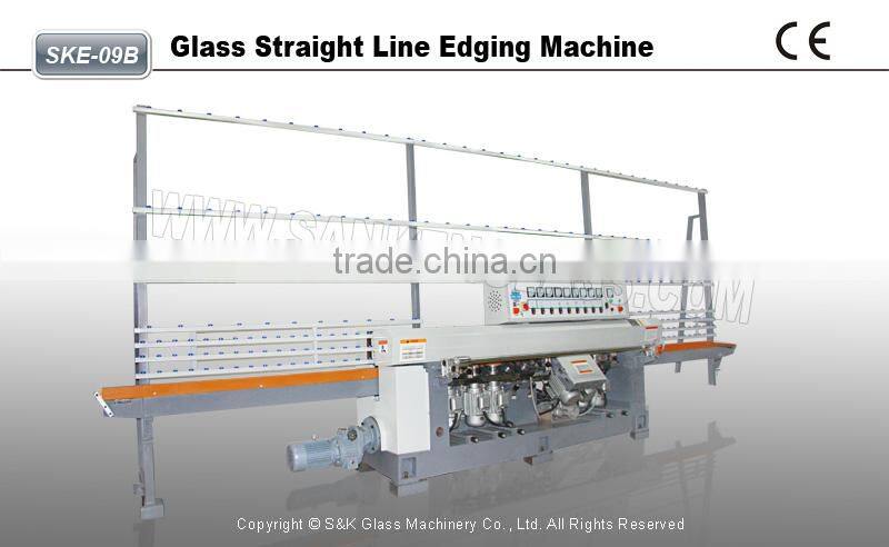 SKE-09B 9 Wheels Straight New Glass Edge Grinding Machine CE