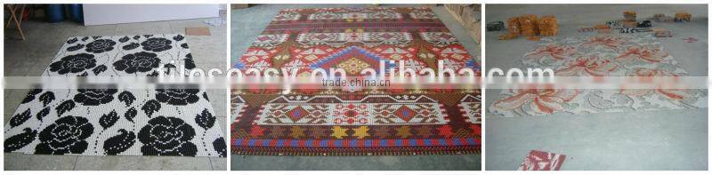 mini 10x10mm gold ceramic mosiac tile