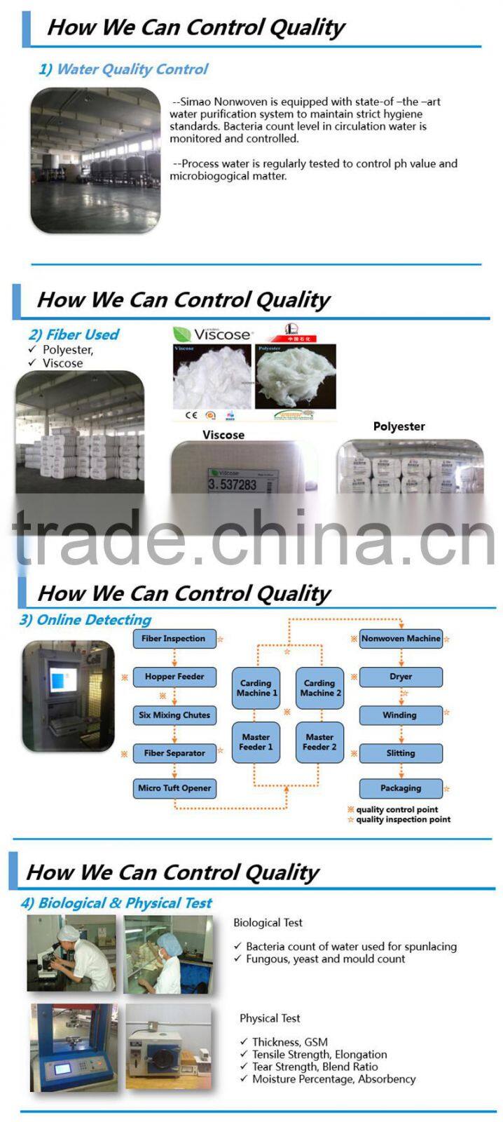 Spunlace Non woven Fabric for Wet Tissue