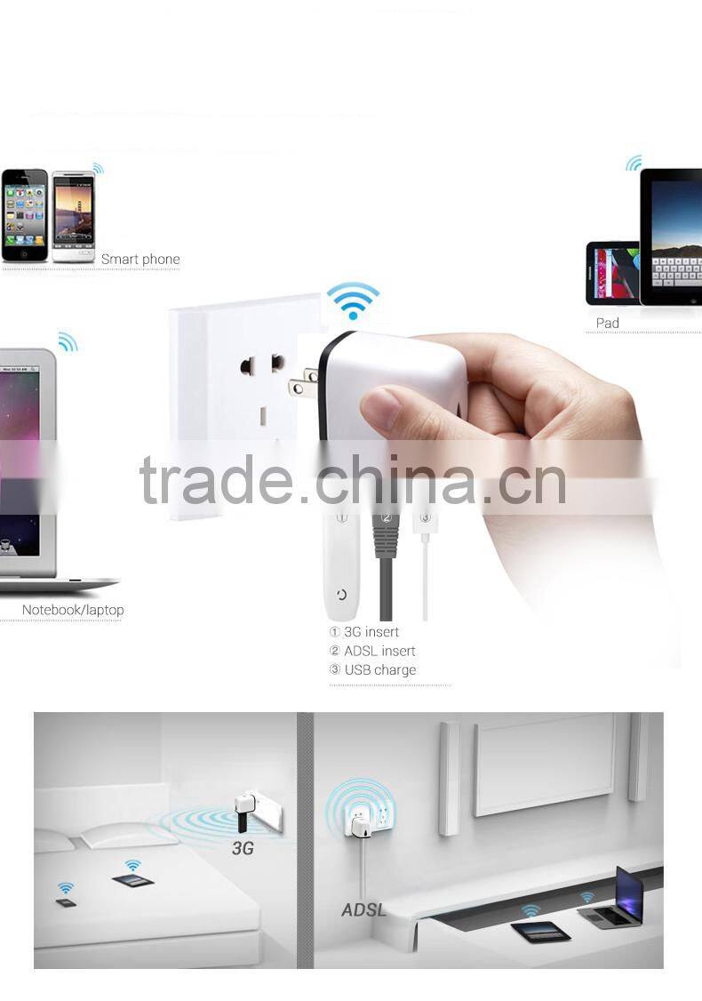 Mini WiFi Router USB Charger for mobile laptop tablet