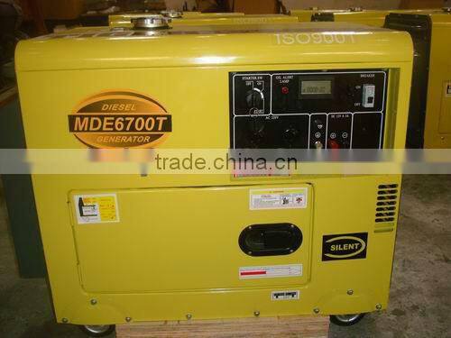 Super silent AIR-COOLING S DIESEL GENSETS 5kw for mobil using