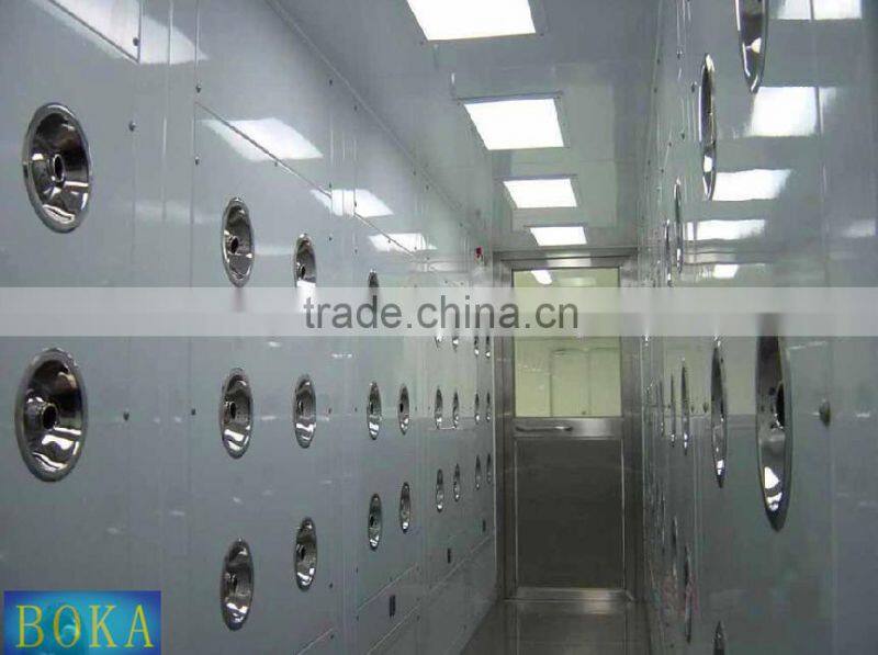 Stainless steel clean air shower