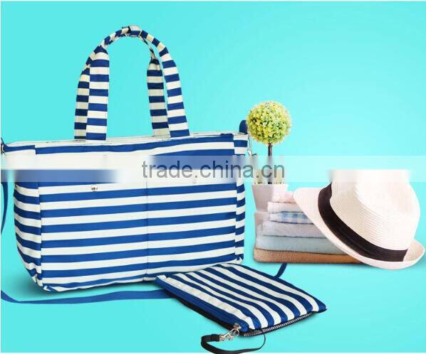 Best quality striped baby travel bag