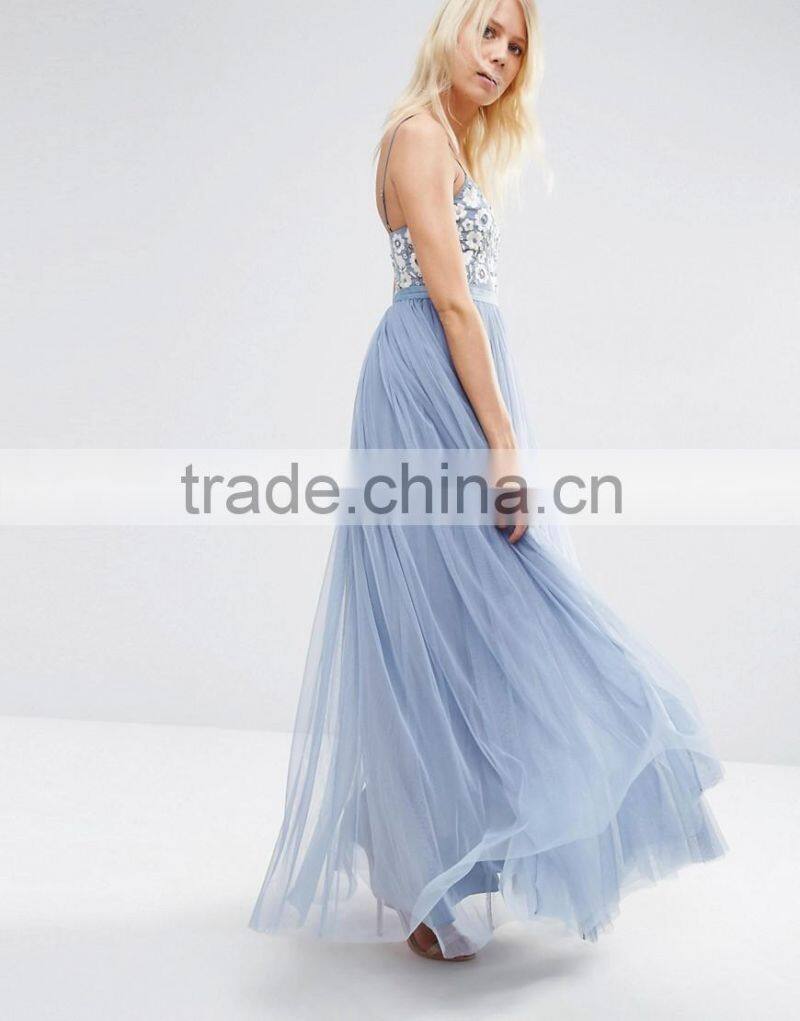 Beautiful Dresses With Embroided Women Maxi Clothing China Manufacture