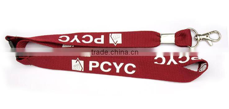 red sublimation printed lanyard for kfc
