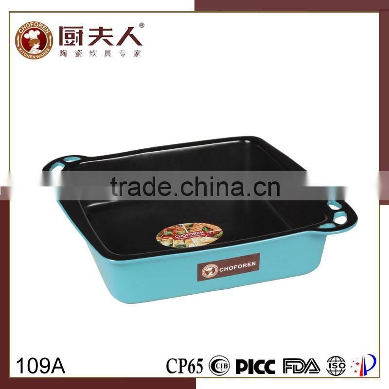 HEAT RESISTANCE CERAMIC RETANGULAR BAKING PLATE