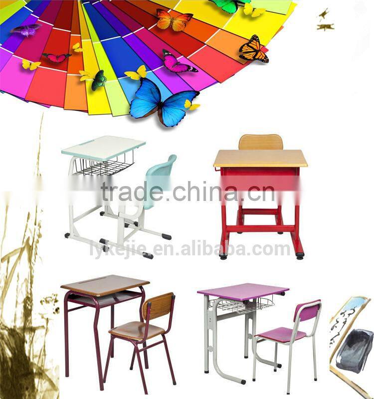 height adjustable office table desk metal school desk with chairs school furnture folding student chair desk