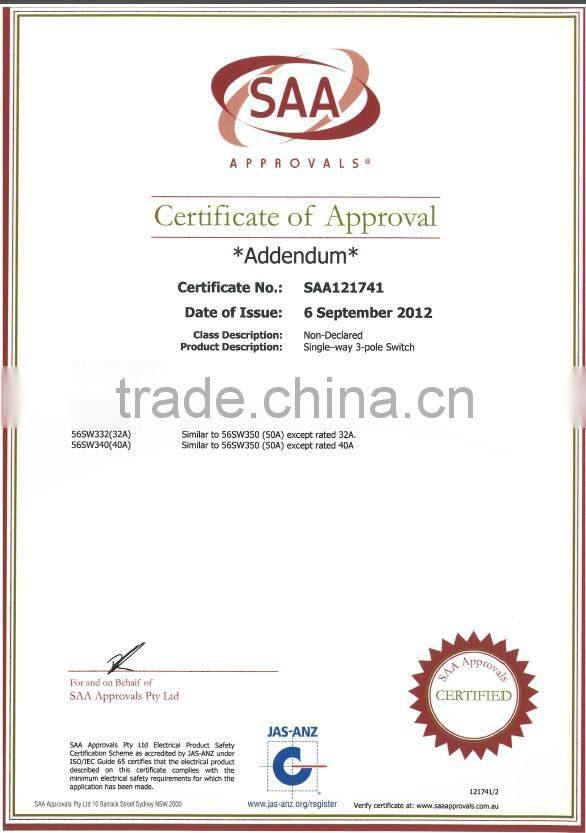 ip rating 66 250/500V 10-63A electrical industrial waterproof led light alarm switch