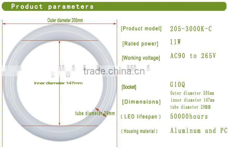 11W G10q Base LED Circular Tubes Circline LED Bulbs Circle LED Lamp