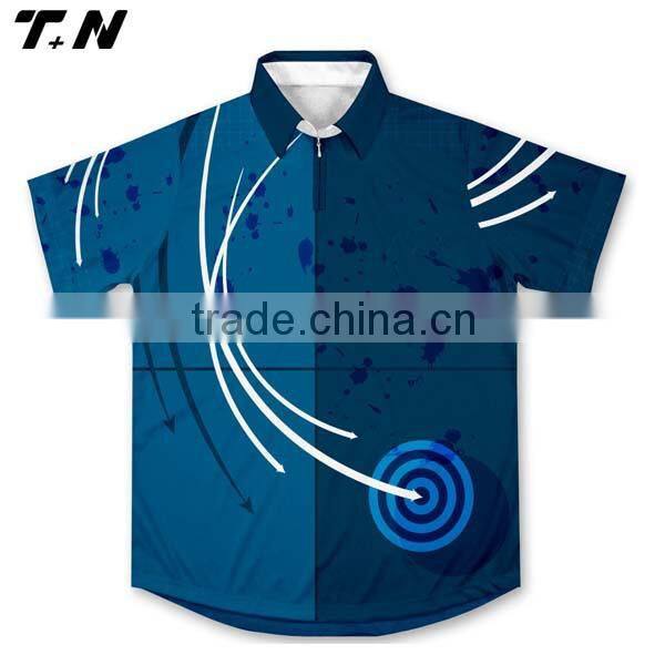 Short or long sleeve fishing shirts fishing shirt blue color