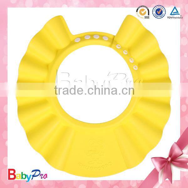 2015 China ningbo zhejiang manufacturer different color to choose baby shower cap plastic shower caps
