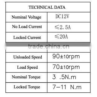 electrical power window regulator motor 12v 24Vdc motor high torque auto spare parts three holes square teeth 96430382