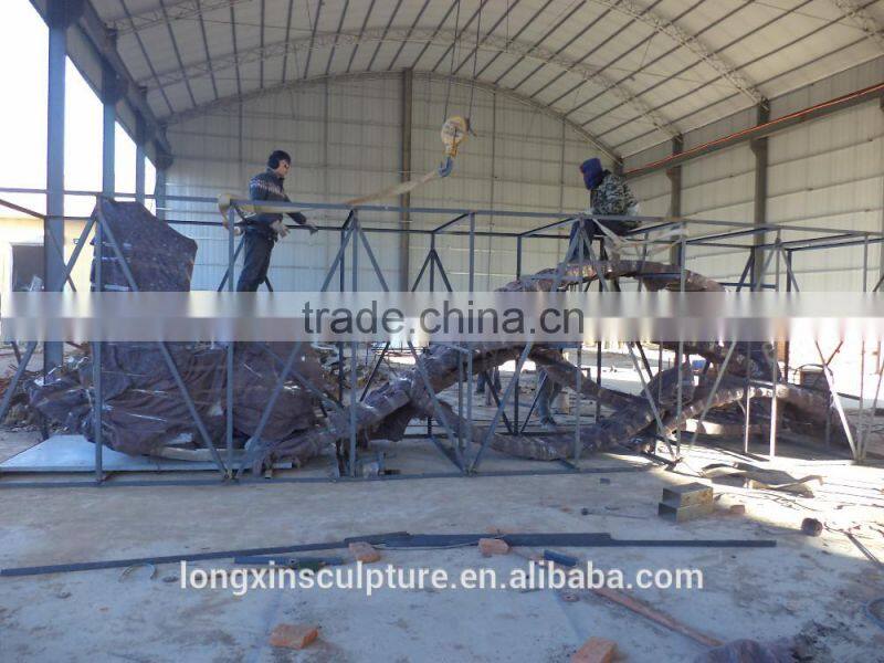 Colorful Stainless Steel Flower Sculpture