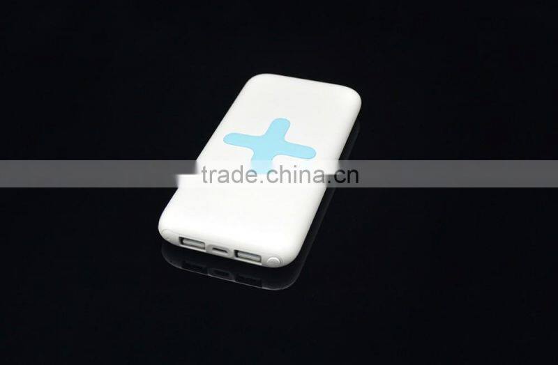 chines smart phone charger power bank 6000mah wireless charger