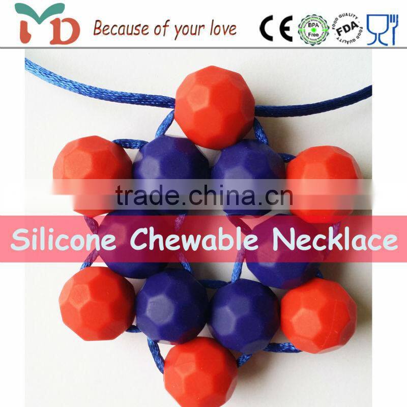 Custom Logo Food Grade Silicone Teething Jewelry Tags