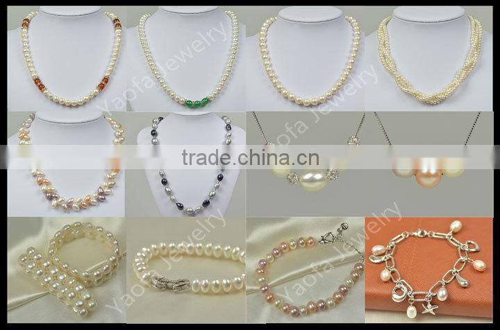 Hot Sale fashion decorative zhejiang beads strand freshwater pearl necklace in bulk