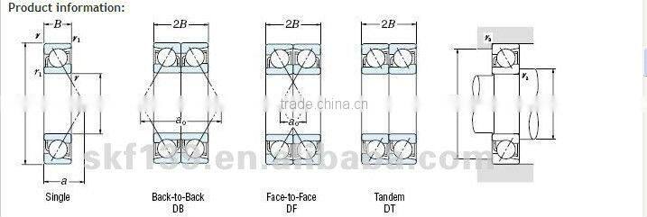 China Hot Selling 760206TN1/P4 Angular Contact Ball Bearing at Lower Price