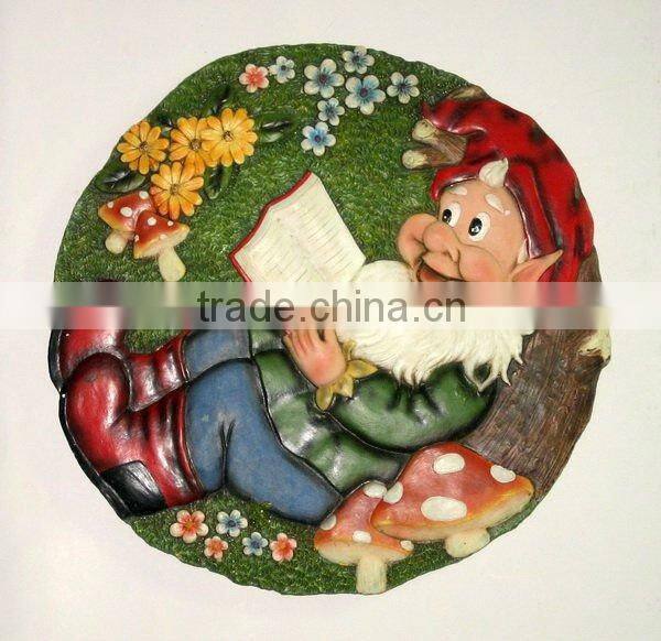 Polyresin Beach Stepping Stone For Garden Decoration Craft