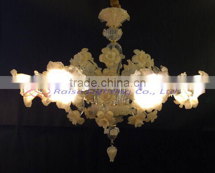 Fully Hand Crafted Flower Shape Crystal Chandelier