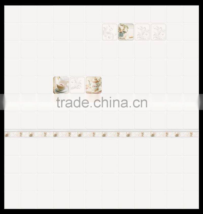 white 240x660 small wall tile, kitchen highlighter indoor ceramic tiles, chinese porcelain polished