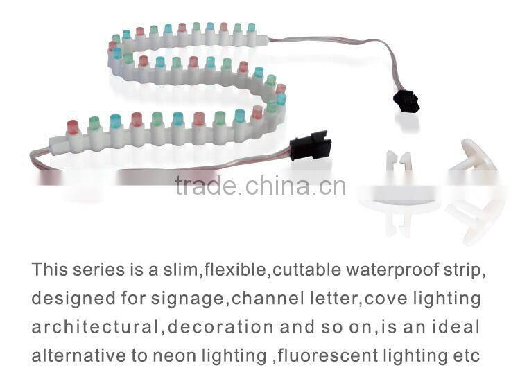 Silm cuttable Waterproof RGB 2.2W/M DC12 Flexible Led Strip light