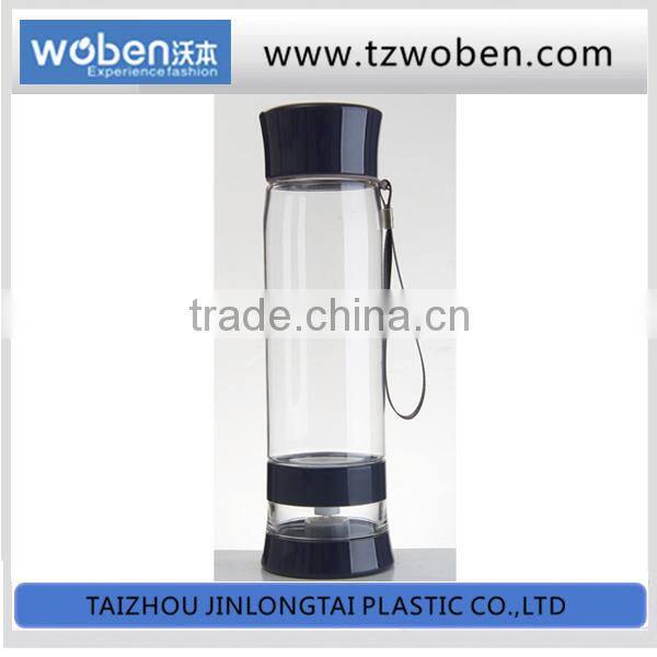 clear plastic tea bottle with handle and Stainless steel filter