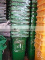 plastic garbage bin with wheels