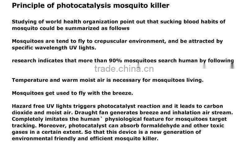 mosquito killer:photecatalysis mini mosquito killer