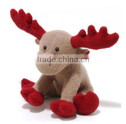 lighted christmas moose/stuffed christmas toys/christmas moose stuffed toys