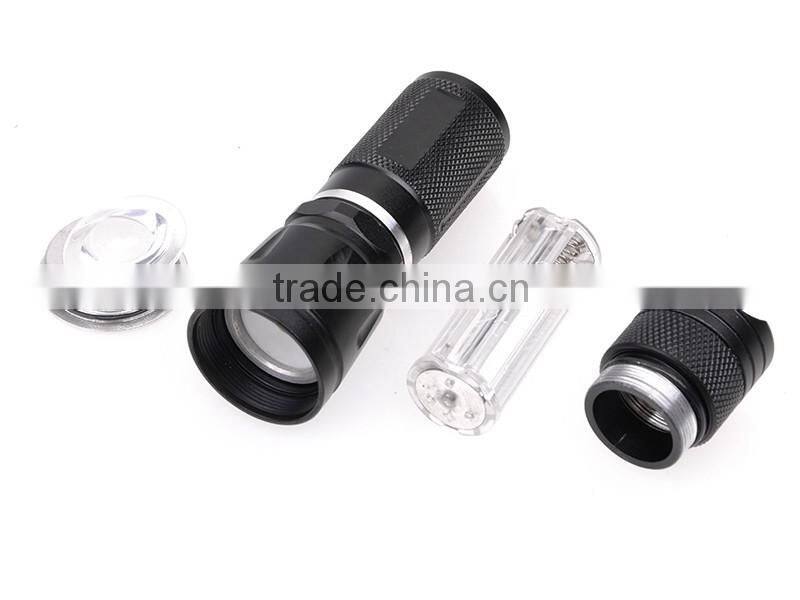 Zoom Focusing Q5 LED Flashlight for Hunting Hot selling